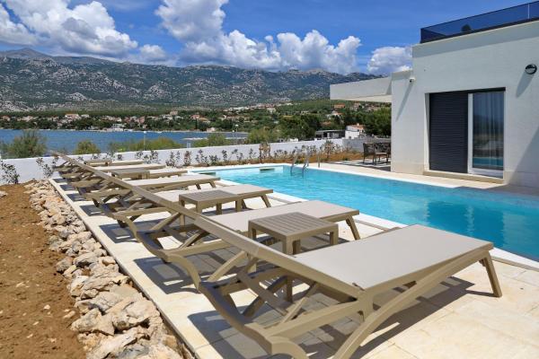 Villa Wave of love mit Meerblick, beheiztem Pool und direktem Strandzugang - familienfreundlich, 4 SZ, Rovanjska, Κράτηση  Rovanjska Starigrad-Paklenica Riviera