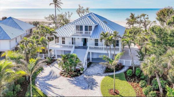 Stunning Beachfront Villa with Heated Pool, Κράτηση  Sanibel Sanibel Island